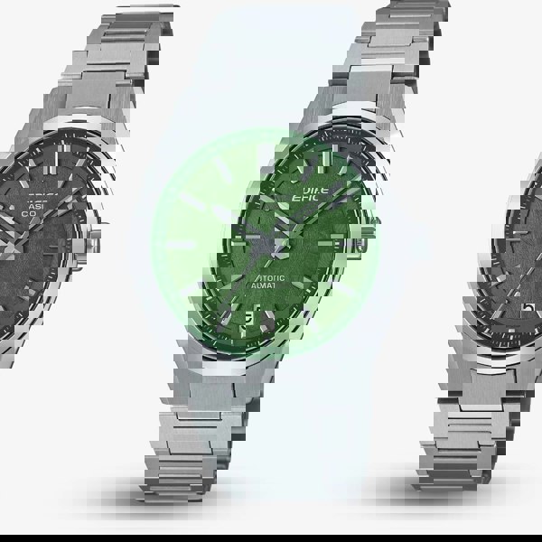 Casio Mens Edifice Forged Carbon Green Dial Watch EFK-100D-3AER