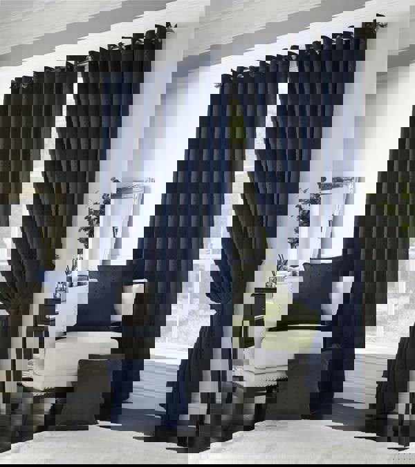 Luxury Living Adi Lined Ring Top Eyelet Curtains