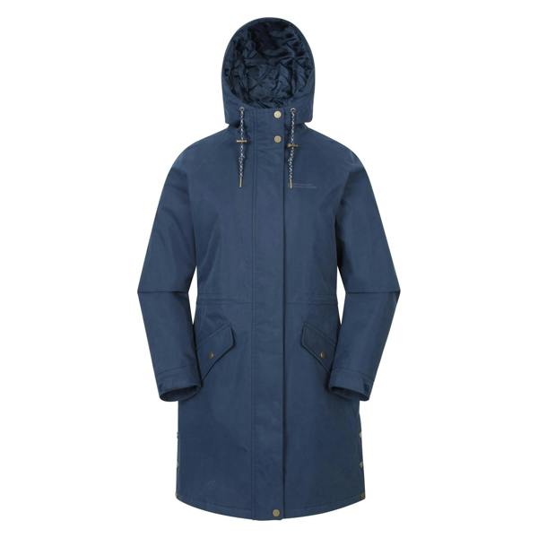 Mountain Warehouse Womens/Ladies Polperro Lightweight Padded Waterproof Jacket - Navy - 
