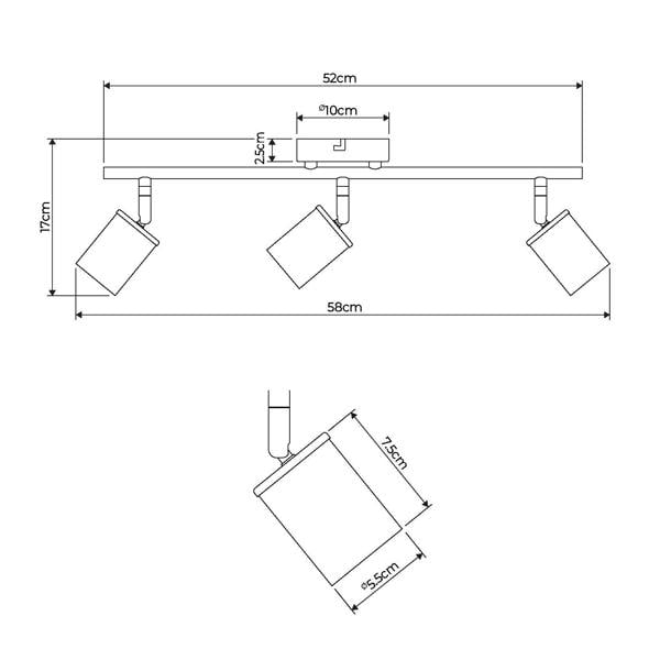 Pagazzi Lighting Talbot Brushed Nickel 3-Spot Bar