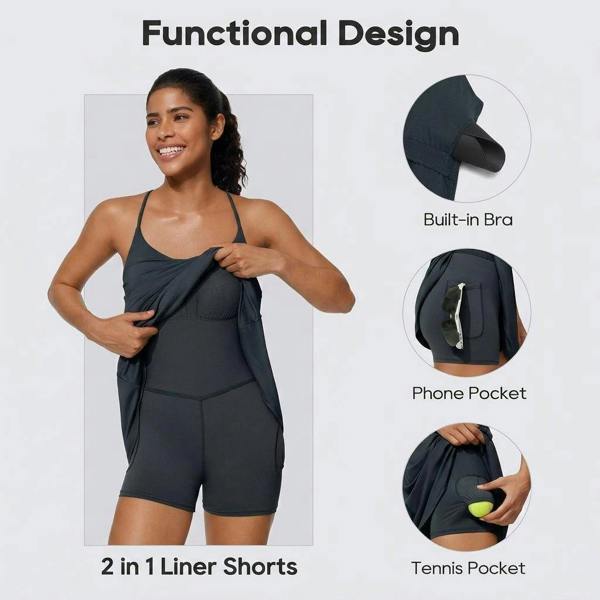 Anniou UV Protection Strappy Golf Dress
