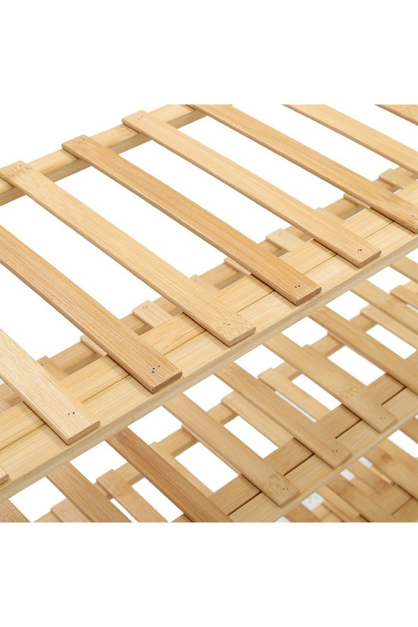 Living and Home 5-Tier Bamboo Flower Stand Rack Holder Multifunctional Storage Rack