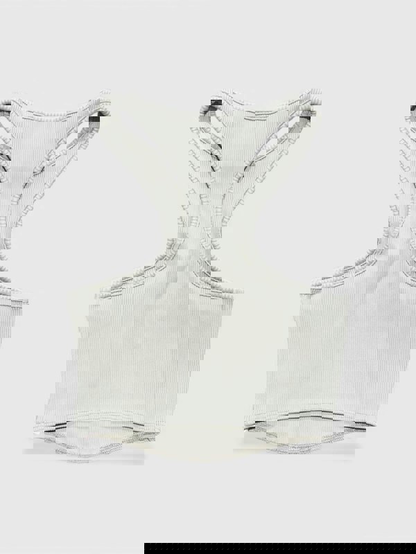 Off-White Basic Lux Rib Rowing Top Light Grey