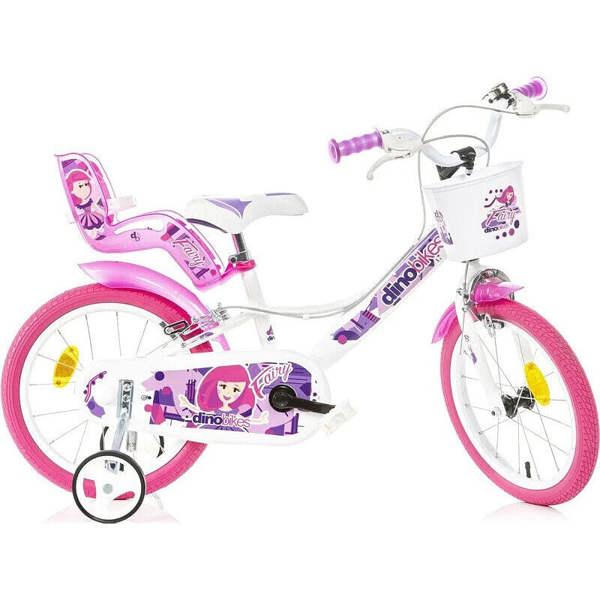 Dino Bikes Dino Fairy 16" Kids Bike - White