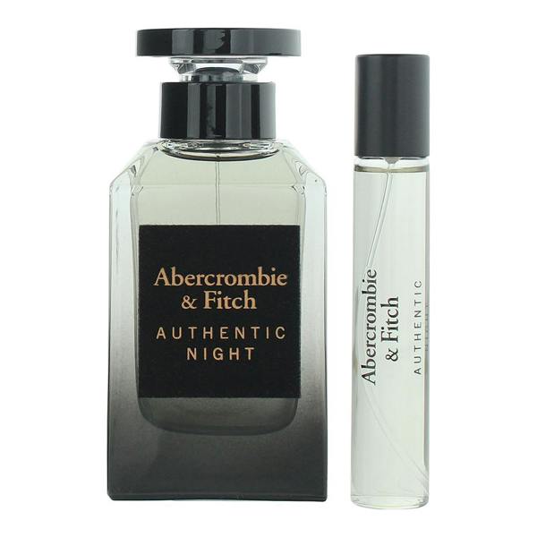 Abercrombie & Fitch Authentic Night Man Eau de Toilette 100ml + Eau de Toilette 15ml Gift Set for Him