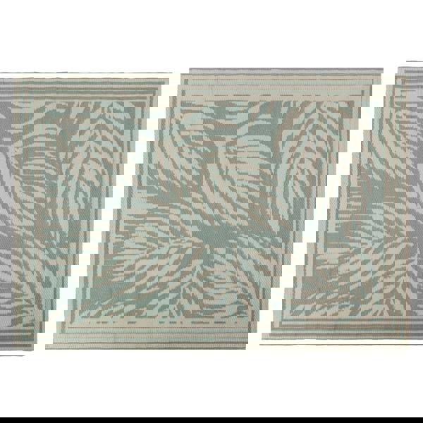 JVL The Gardener Reversible Large Leaf Outdoor Garden Rug 150x210cm