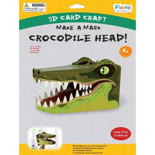 Fiesta Crafts Crocodile 3D Mask Card Craft