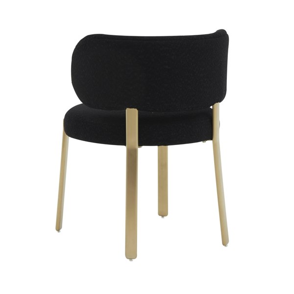 Furniture Edit Margaret Black Boucle Dining Chair