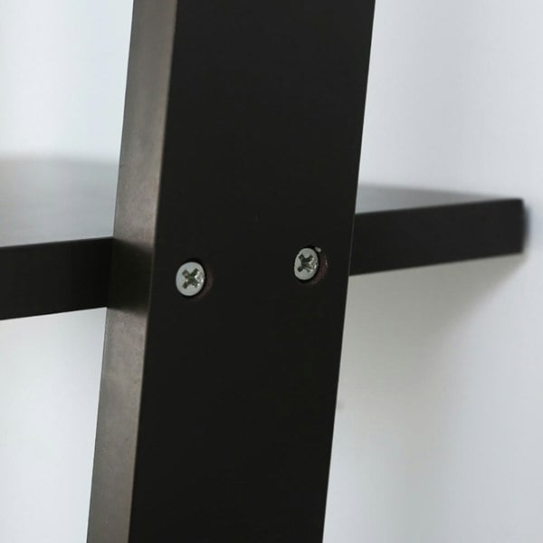 4-Tier Book Display Shelf Rustic Black Book Shelf Shelves & Racks Living and Home