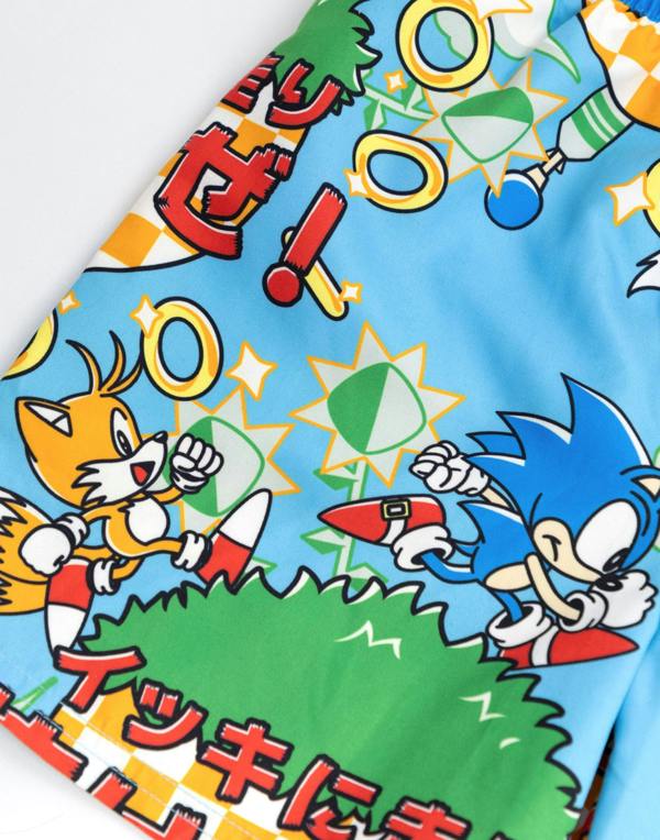 Vanilla Underground Sonic the Hedgehog Boys Blue Run Swim Shorts