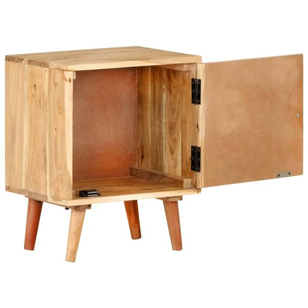 Berkfield Bedside Cabinet 40x30x50 cm Solid Acacia Wood