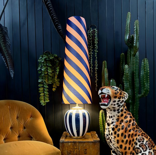 love frankie peach fuzz cone lampshade