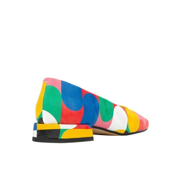 Embassy London Ballerina - Groovy - Women's low heel square toe pump in vibrant Italian leather