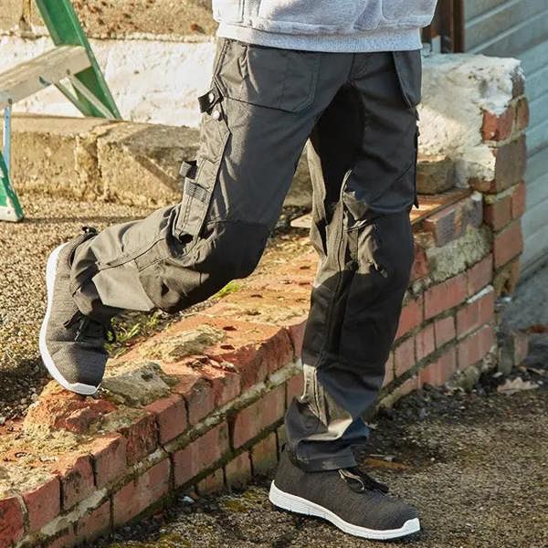TuffStuff X-Motion Work Trouser with Stretch Panels (725) - Hi-Vis Trousers