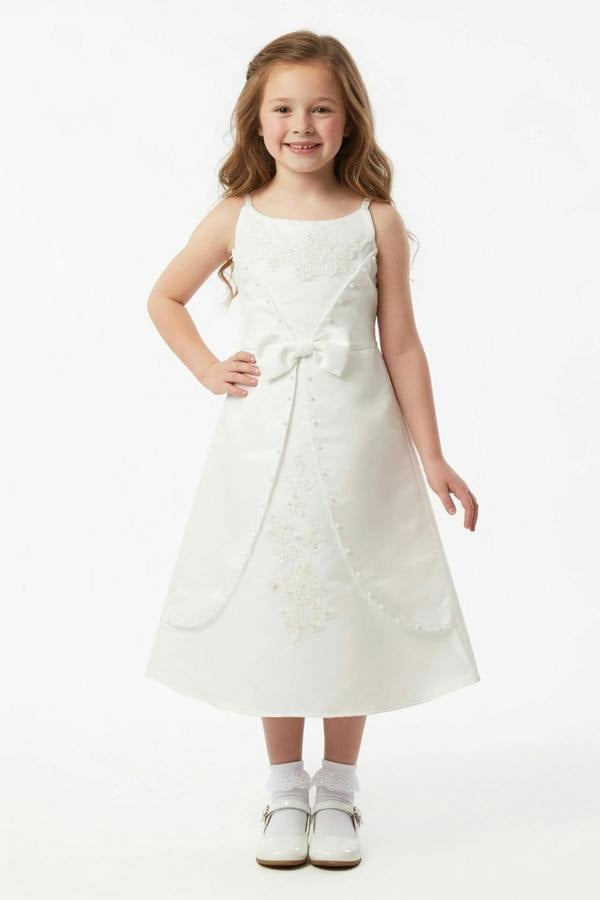 Cinda Satin Floral Party Dress
