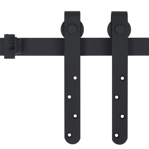 Berkfield Mini Sliding Cabinet Door Kit Carbon Steel 122 cm