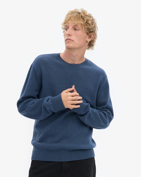 Colorful Standard Classic Merino Wool Crew Neck Jumper - Petrol Blue