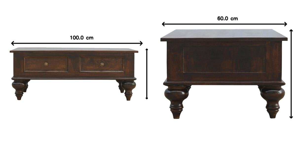 Artisan Furniture Turned 4 Drawer Coffee Table