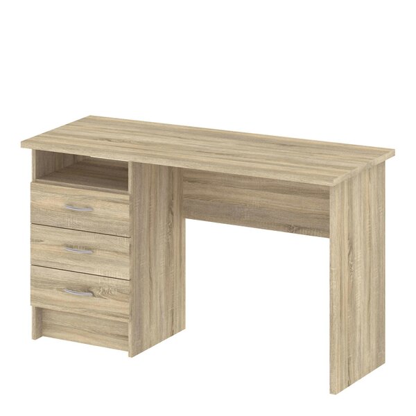 Wyld Haus Billabong Natural Oak Wood Office Desk 3 Drawers