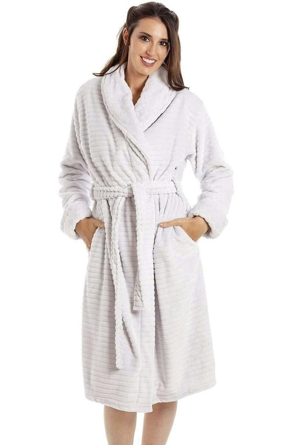 Womens Super Soft Fleece Short Bathrobes