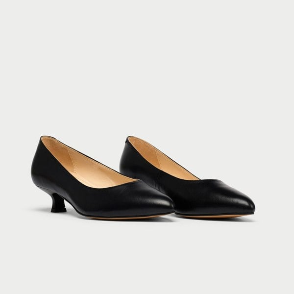 Calla Claudia Shoes - Black Leather