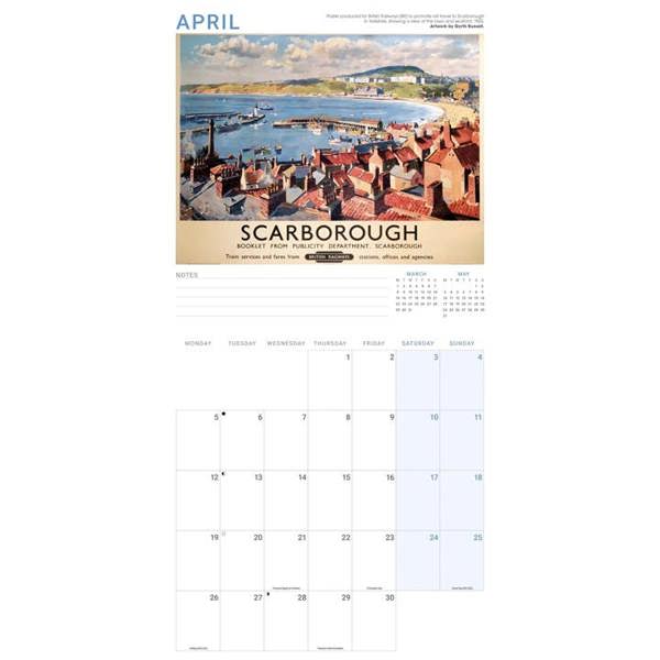 National Railway Museum, Railway Poster Art Calendar 2027, Wall Calendars, Month To View, Travel, Gift