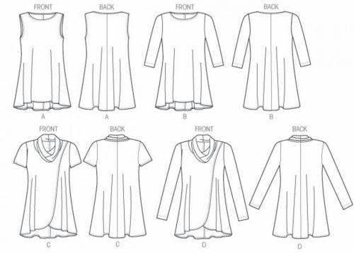 Butterick Sewing Pattern 6752, Tops for Women, Y (XS-S-M) - Easy