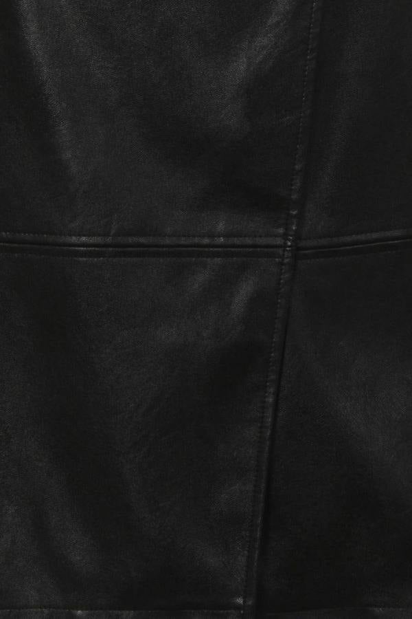 HotSquash Leather Look Wrap Skirt