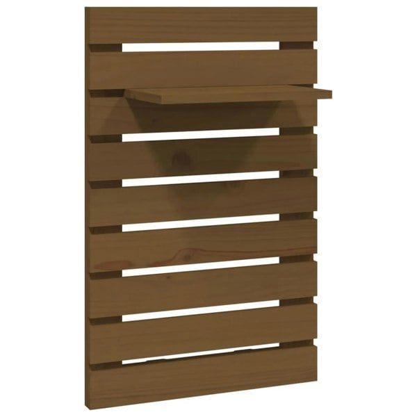 Berkfield Wall-mounted Bedside Shelves 2 pcs Honey Brown Solid Wood Pine