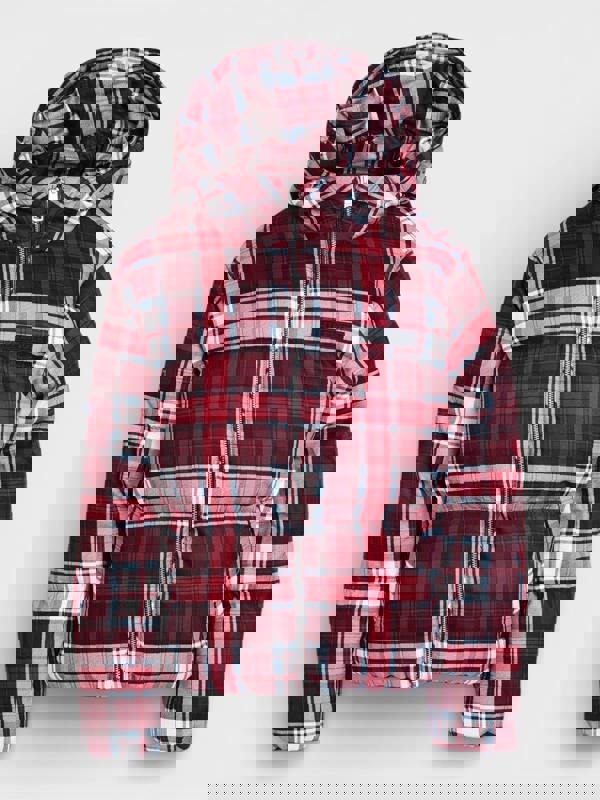 Tommy Hilfiger New York Tartan Puffer Jacket Red