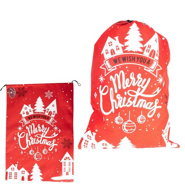 48cm Red Felt Merry Christmas Sack for Festive Gift Giving and Seasonal Home Decor image 5