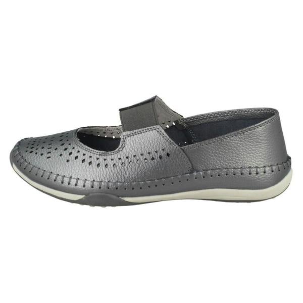 Down to Earth Ladies Down To Earth Elastic Upper Strap Shoes