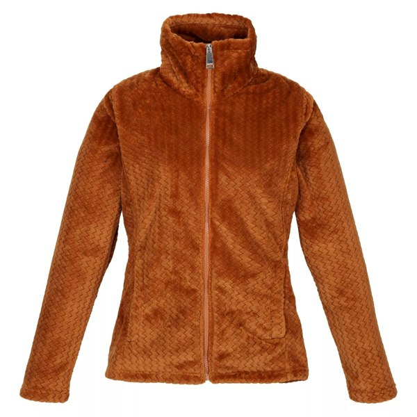 Regatta Women's Heloise Marl Full Zip Fleece Jacket - Copper Almond Ripple