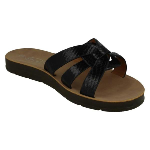 Spot On Ladies Spot On Knot Vamp Mules F00342