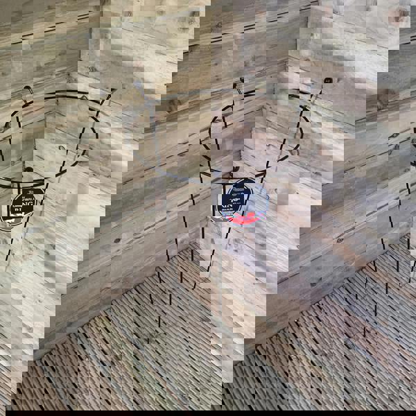 Samuel Alexander 2 Pack of Tom Chambers Cottage Heavy Duty Black Metal Steel Herbaceous Garden Plant Support Ring Large 80cm x 45cm