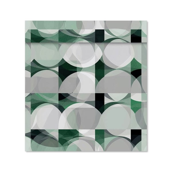 Warren Reed - Designer Geometric Grey Green Kitchen Splashback