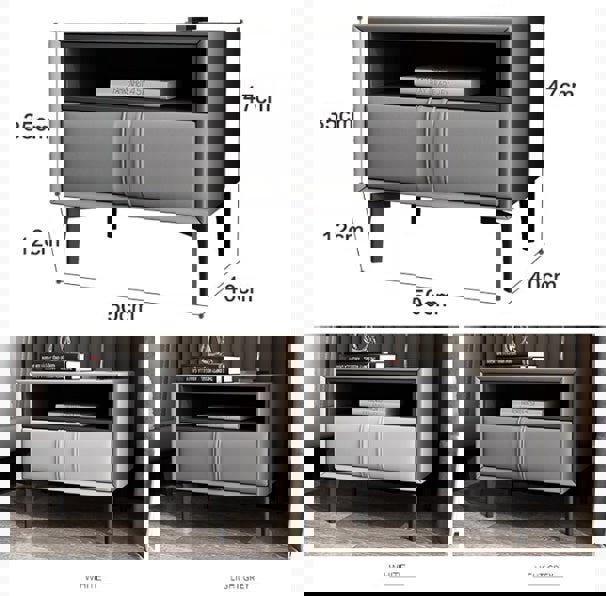 Mogensen Bedside Table, Grey-Weilai Concept-Weilai Concept