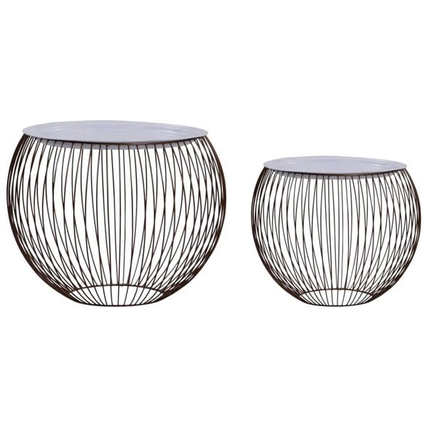 Berkfield Coffee Table 2 pcs Gold