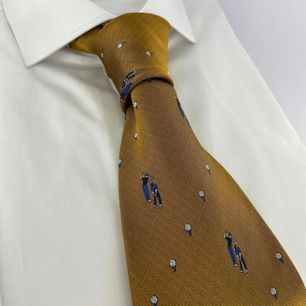 Silk Golfer Neck-Tie - Premium Men's Patterned Shirt by Claudio Lugli | Bold Design, Tailored Fit, Best Printed Shirts