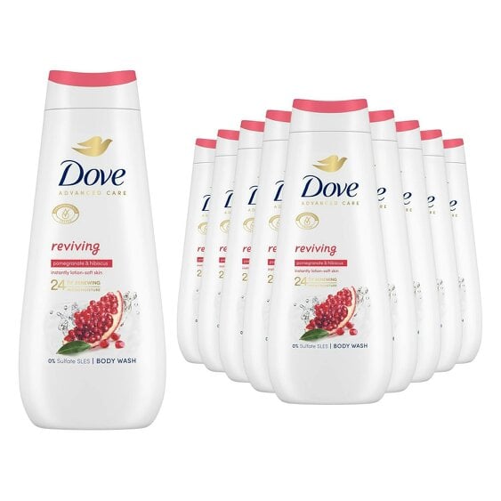 Dove Advanced Care Reviving Body Wash 24H Renewing Micromoisture, 10x400ml