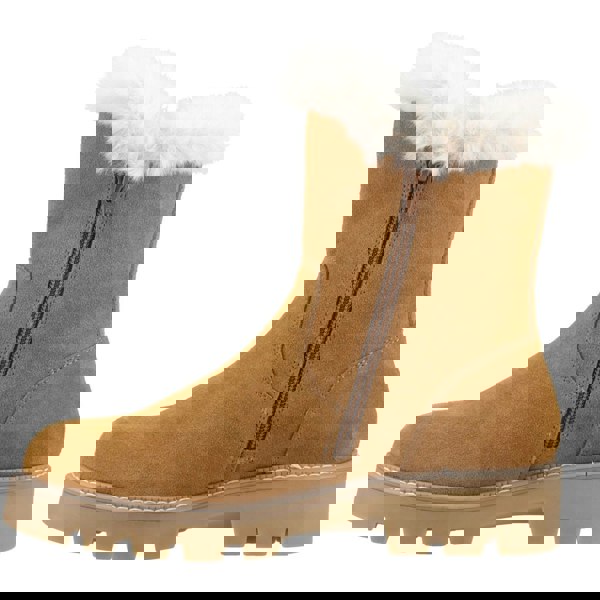 Hush Puppies Ambre Suede Women's Tan Winter Mid Calf Boots