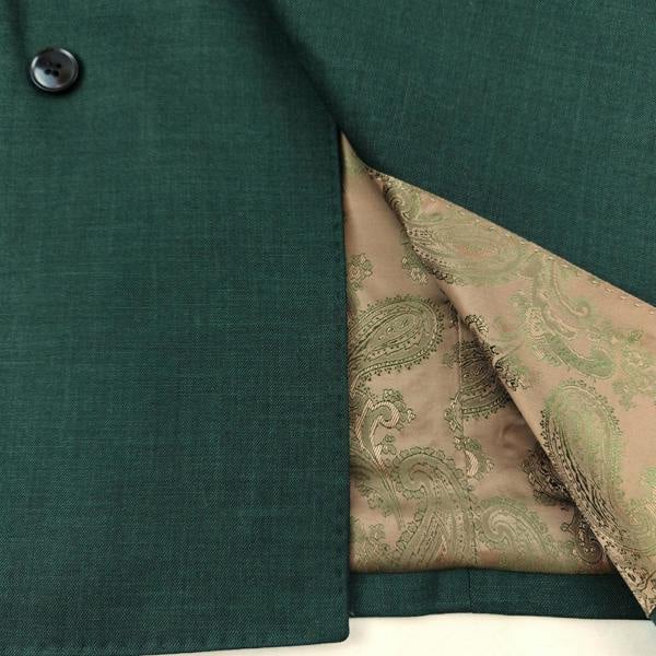 Green Double-Breasted Suit