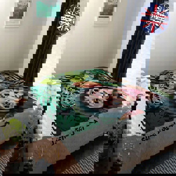 BritishmadeGifts Cheeky Monkey Luxury Fleece Throw Blanket - Large Size 150cm x 150cm