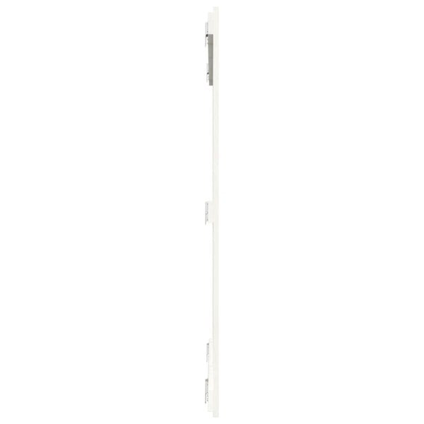 Berkfield Wall Headboard White 108x3x110 cm Solid Wood Pine