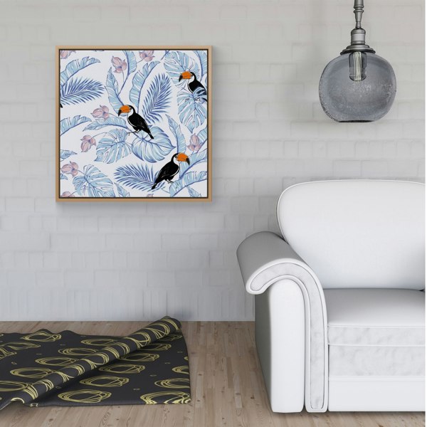 Warren Reed Tropical Toucan Framed Canvas