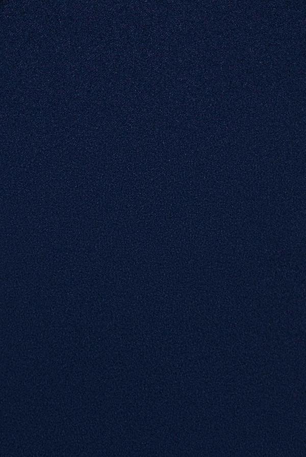 One Shoulder Satin Bow Scuba Crepe Maxi Dress - Navy DR4183