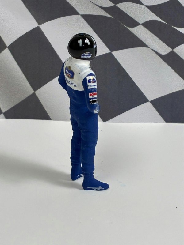 a toy figure with a helmet on