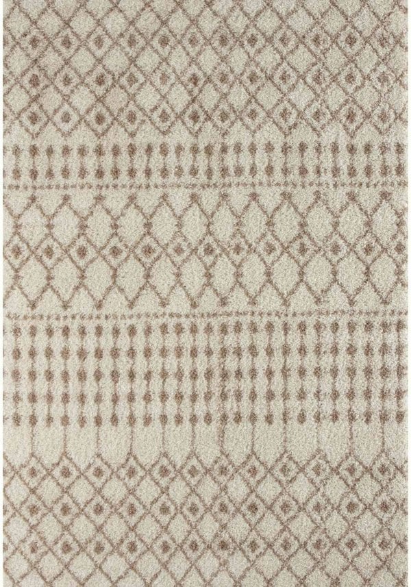 Moroccan shaggy Beige Ivory Rug Thick pile easy to clean