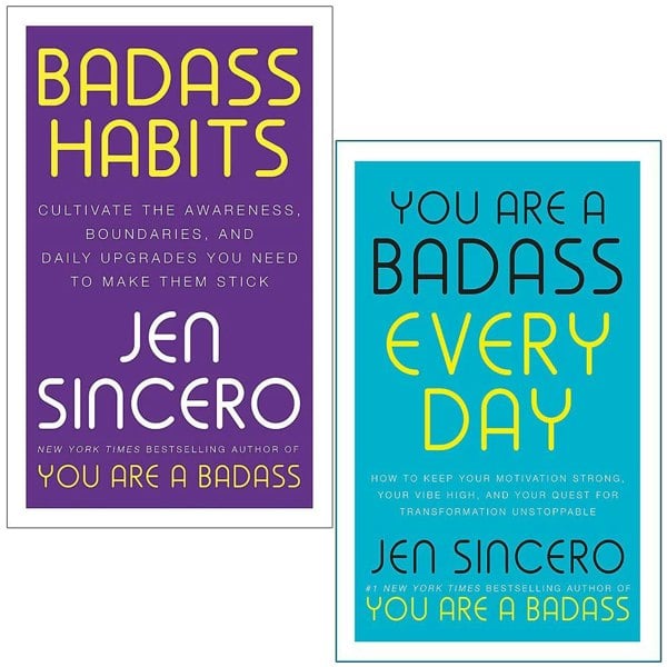 John Murray Badass Habits & You Are a Badass Every Day By Jen Sincero 2 Books Collection Set