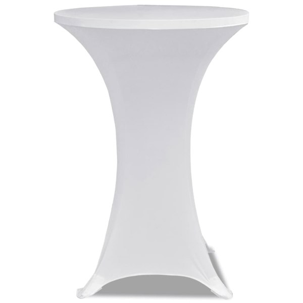 Berkfield Standing Table Cover �_�”�_ 60cm White Stretch 2 pcs
